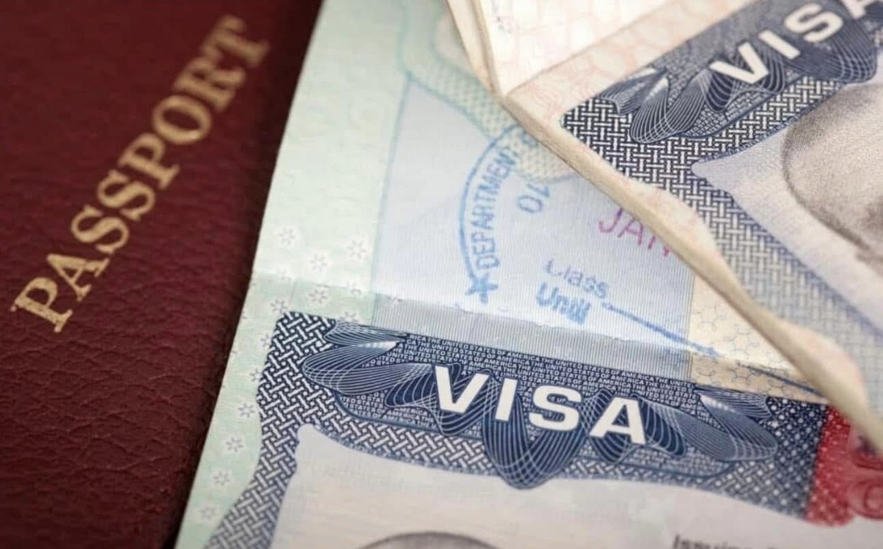 Visa refusal — passport and visa documents